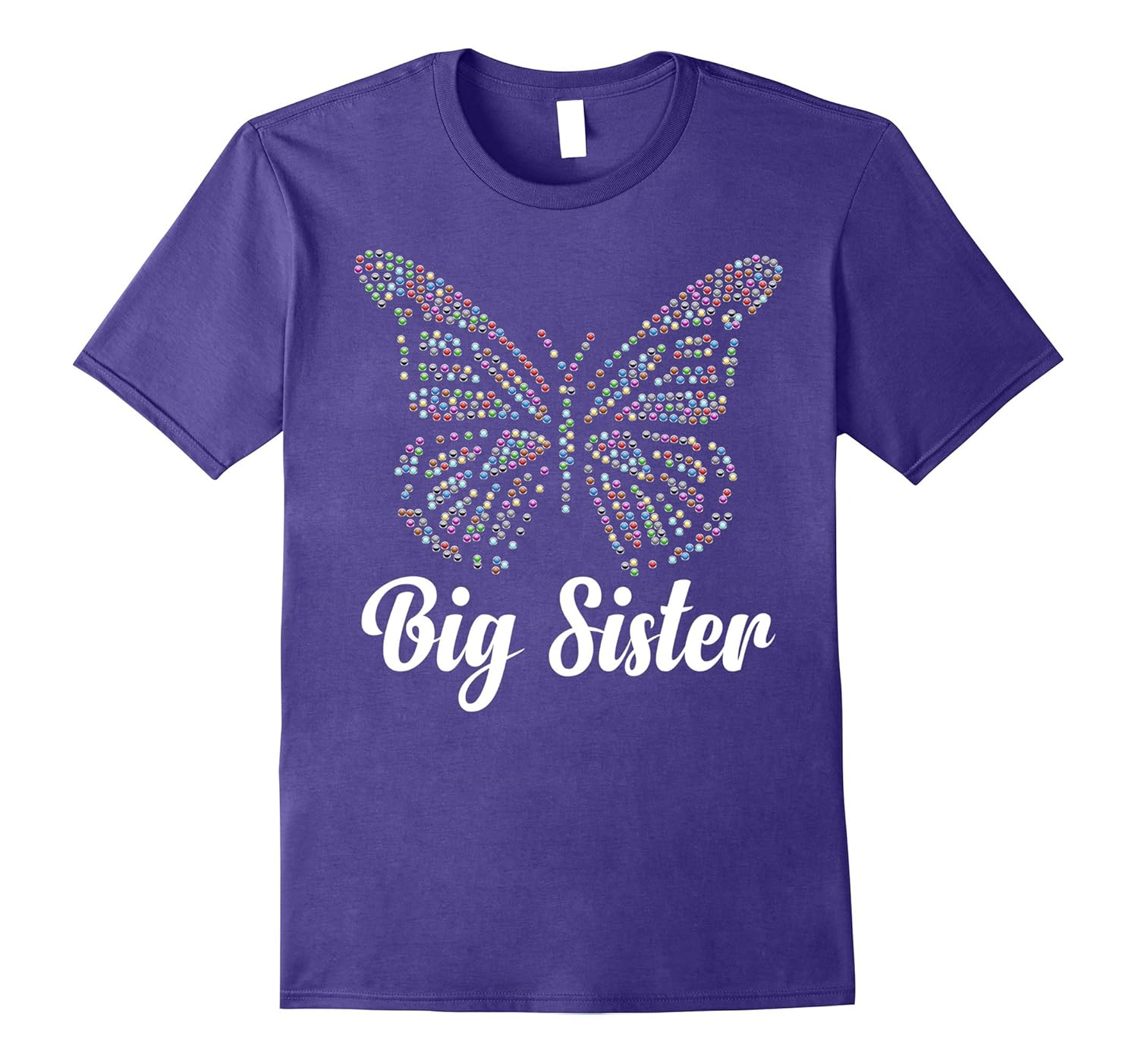 Big Sister Shirt Cute Butterflies Butterfly Sibling T-shirt-Rose