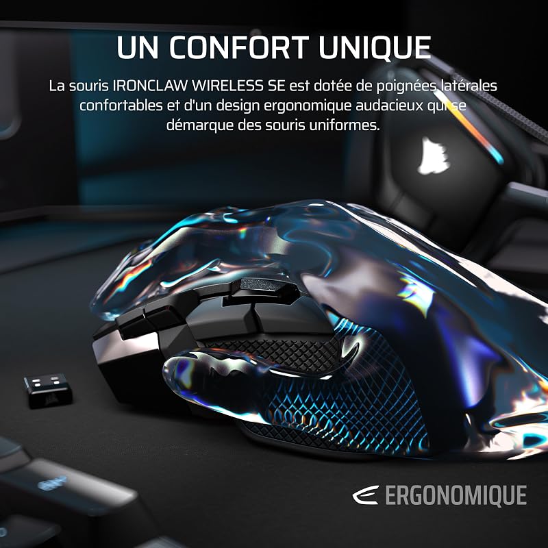 IRONCLAW Wireless SE (2026) Souris Gaming – Noir