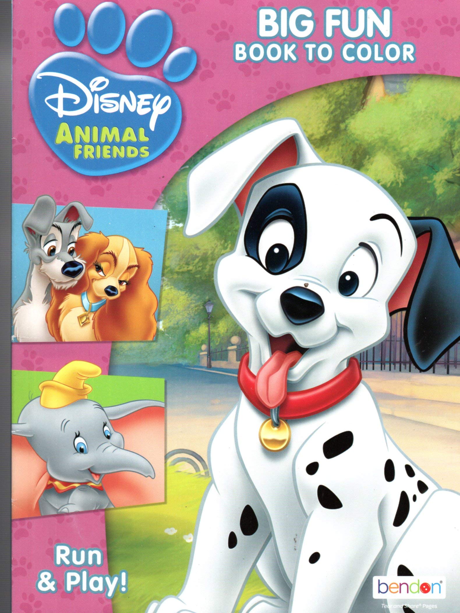 Download Disney Animal Friends Big Fun Book To Color Run Play Disney Bendon 3143524162872 Amazon Com Books