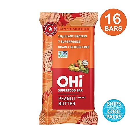 Amazon Com Ohi Peanut Butter Superfood Bar Whole Food Natural