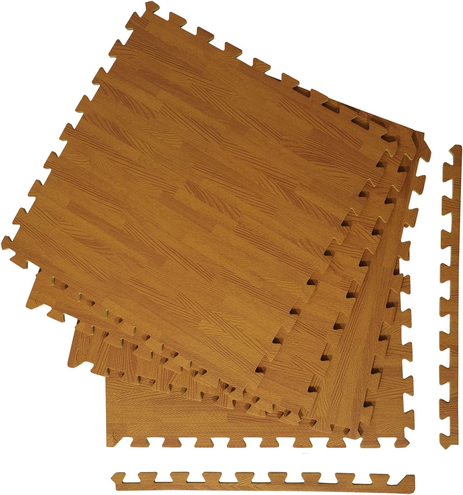 Marko Interlocking Wood Laminate Effect EVA Soft Foam Exercise Floor Protection Mats …