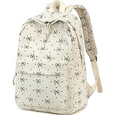 BTOOP School Backpack for Teens Large Corduroy Bookbag Lightweight 15.6 inch Laptop Bag for Girls Women Casual High School College