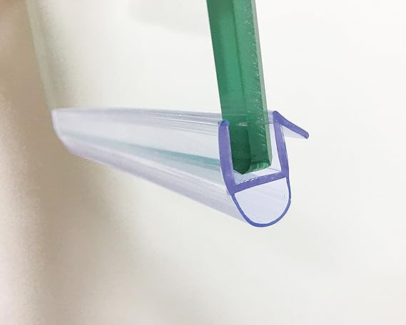 HNNHOME Dichtungsband für Duschabtrennungen, Badewannen, Duschtüren, 870 mm lang, einzigartiges Design, für 4 - 6 mm dickes g