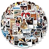60pcs Classical Romantic Movie Stickers Pack, Aesthetic Vinyl Waterproof Sticker Decal for Water Bottle,Laptop,Phone,Skateboard,Scrapbooking for Party Supply Decor
