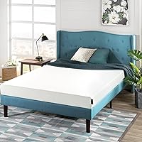 Zinus 6 Inch Green Tea Memory Foam Mattress / CertiPUR-US Certified / Bed-in-a-Box / Pressure Relieving, Queen,White
