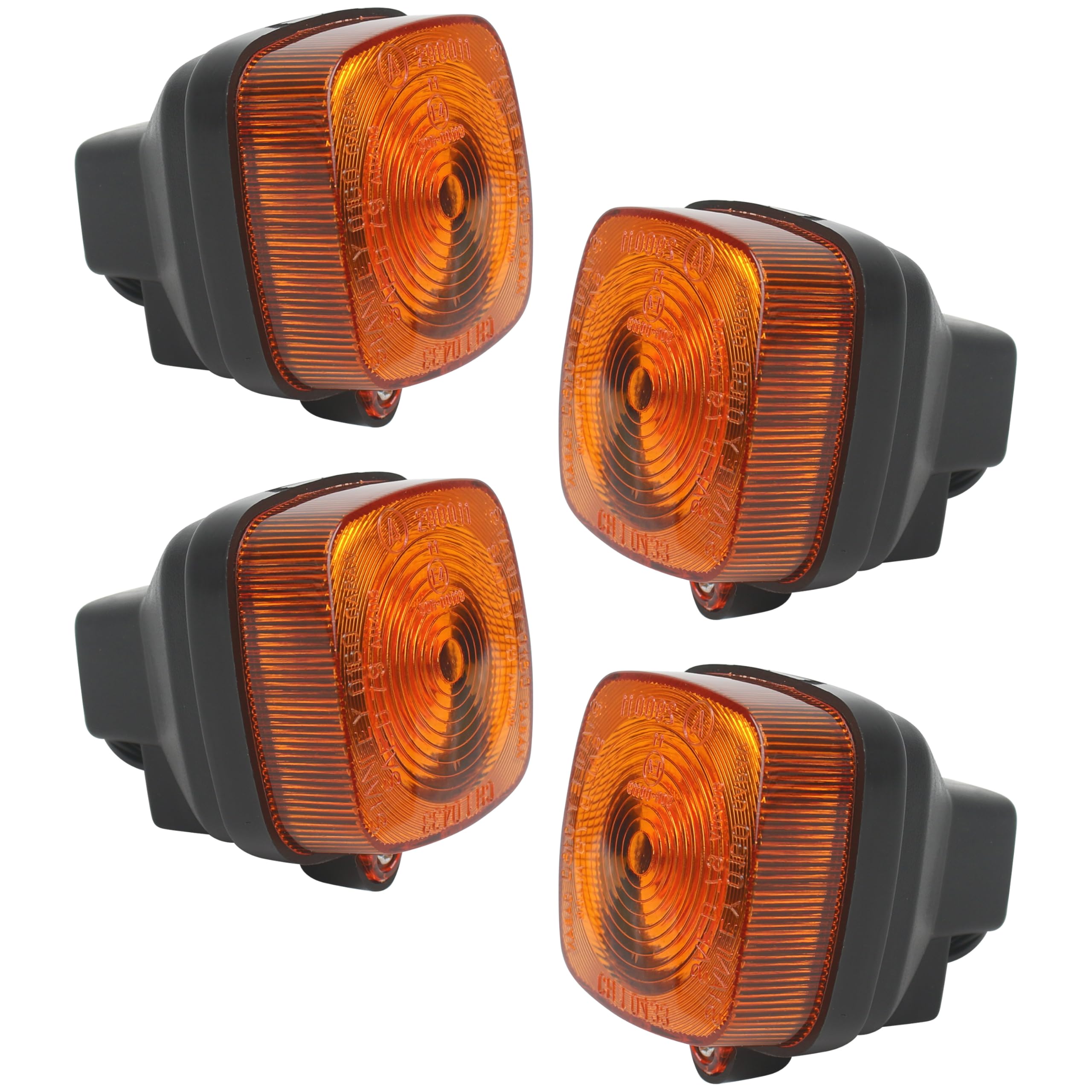 Photo 1 of 4pcs Turn Signal Indicator Fits for 1980 Honda Minitrail CT70, Passport C70, Express II NA50, XL80S, Express NC50, CB125S, CT110, Front Rear Motorcycle Turn Lights Winker Parts Accessories, 6 Volts