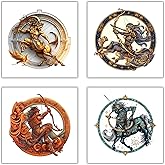 XERE 20 Pcs Sagittarius Zodiac Sign Stickers, 2.5
