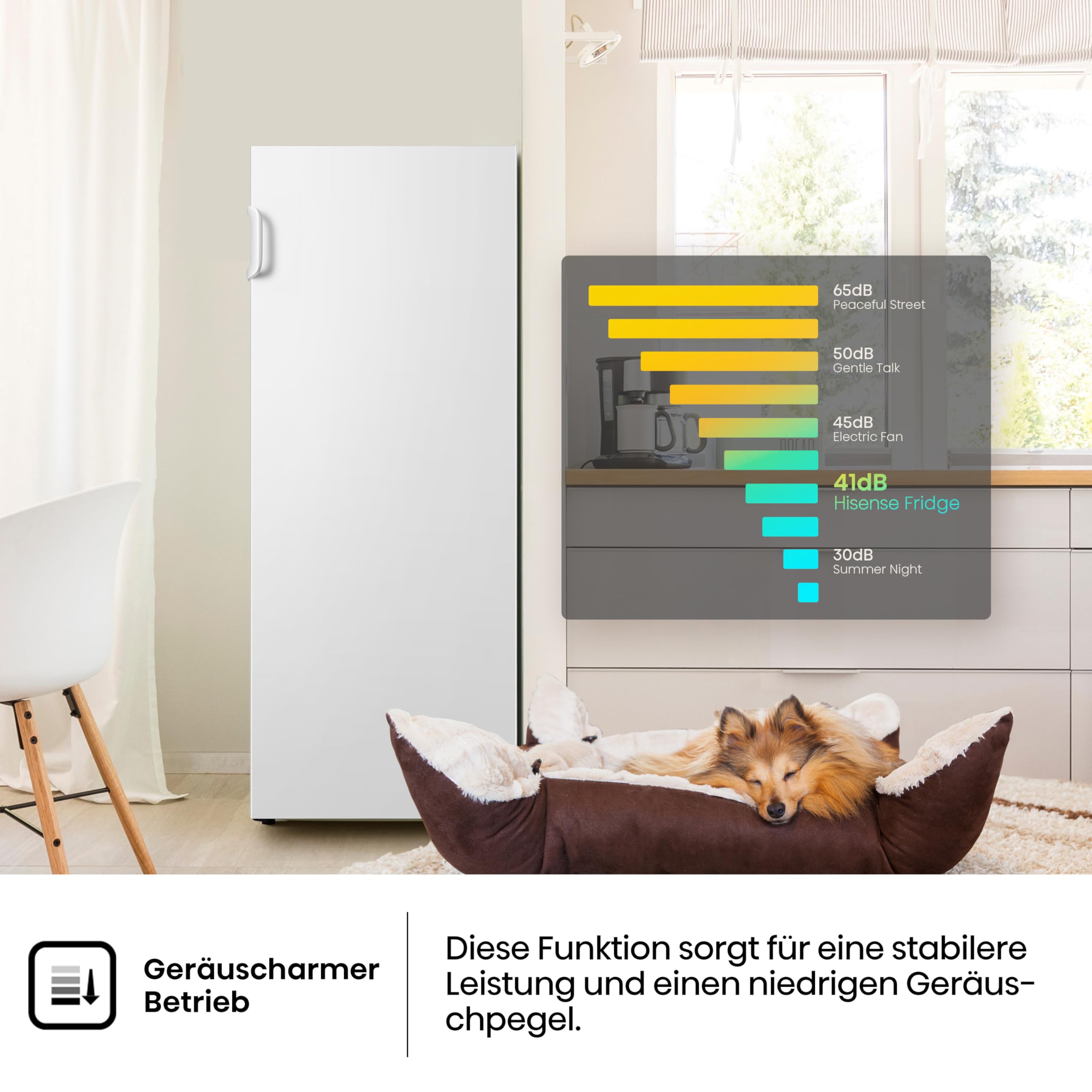 Hisense FV191N4AW2 Gefrierschrank/ TotalNoFrost/ SuperFreeze/ Türalarm/ Multiflow 360°/ BigBox/ 143,4 cm/ Gefrierteil 147 l/ 41 dB/ 205 kWh/Weiß 5