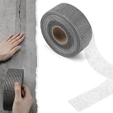 Innconee 250 ft x 2 Inch Cement Board Tape Self Adhesive Mesh Tape | Durable Fiberglass Mesh for Cement Board Joints, Ideal for Drywall Crack Repair, Gray Adhesive Backing