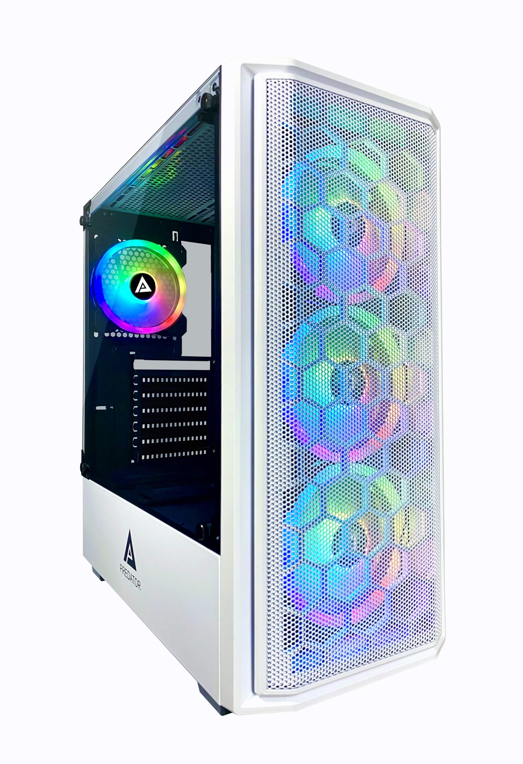 Apevia Inspire-WH Inspire ミッドタワー ATX ゲーミングPCケース 4X 
