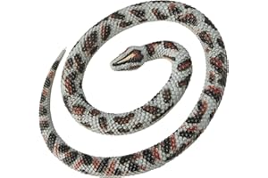 Wild Republic Rock Python, Rubber Snake Toy, Gifts for Kids, Educational Toys, 26", Multi