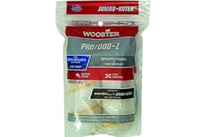 WOOSTER BRUSH RR303-4 Pro/Doo-Z Jumbo-Koter Shed Resistant Paint Roller Cover, 1/2 in Nap, 4-1/2 in L, 3/4 in, 4.5 Inch