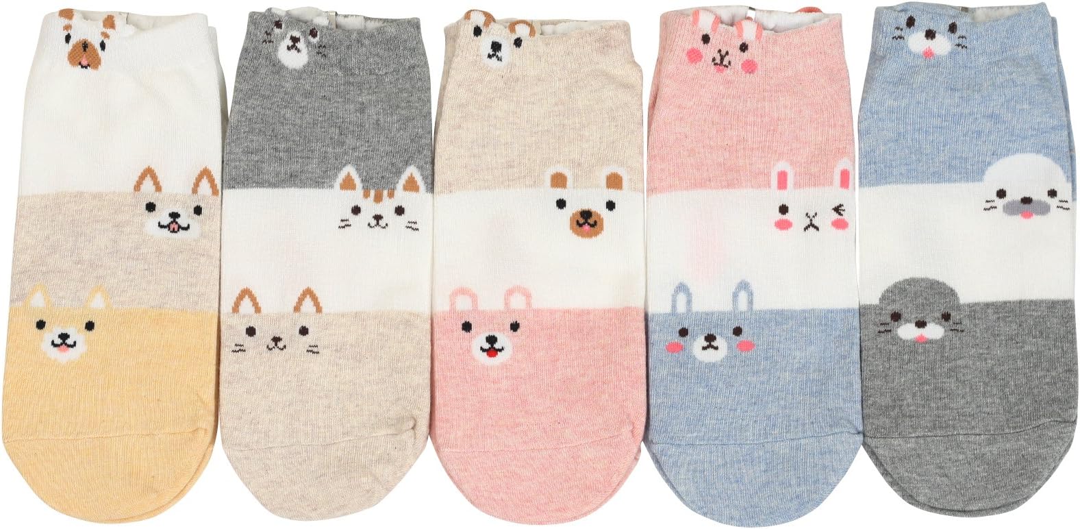 Customonaco Women Animal Funny Ankle Socks