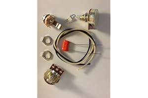 AXEGRINDERZ GUITAR TONE PRODUCTS Wiring Harness Kit For P Bass 500k Bourns Knurled Pots .033uf 225P Orange Drop Cap