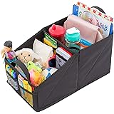 Lusso Gear Car Seat Organizer for Front or Backseat - Great for Adults & Kids, Features 9 Storage Compartments for Toys, Maga