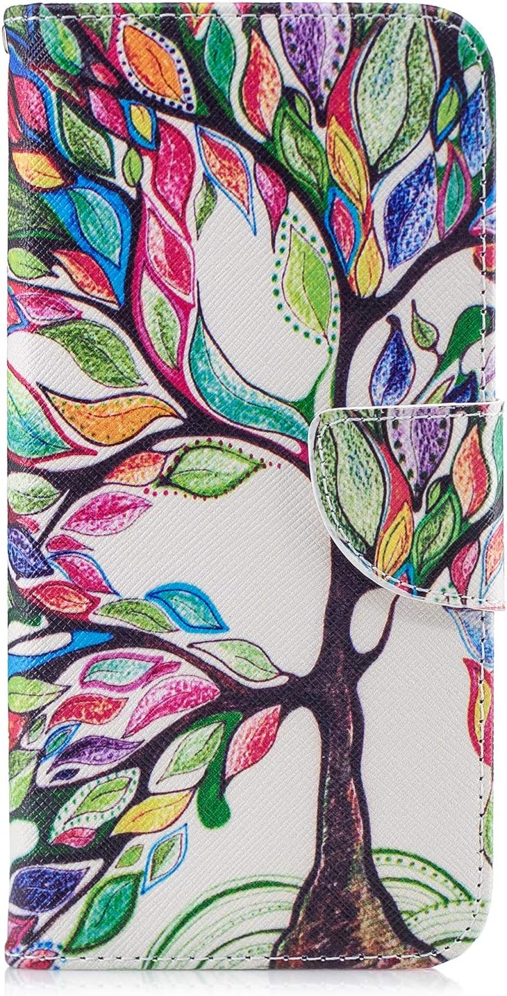 Samsung Galaxy A32 Case Shockproof Slim PU Leather Flip Pouch Wallet Phone Silicone Cover with Magnetic Stand Card Holder Slot Protective Smartphone Cases for Samsung Galaxy A32 5G The Tree of Life