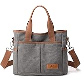 Crossbody Bags for Women Trendy Small Canvas Hobo Tote Top-handle Handbag Multi-pocket Casual Going Out Purse Satchel