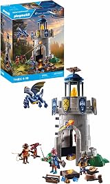 Playmobil Knight's Tower with Blacksmith and Dragon 89 pieces 3 figures