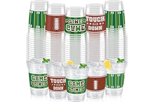 Sawowkuya 100pcs Football Cups 16OZ Football Party Decorations Cups for Football Party Supplies Birthday Decoration