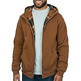 Coleman Polar Men's Fleece Lined Workwear Full-Zip Sweatshirt with Hood, Perfect Hoodie For The Outdoors