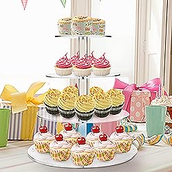 Actororp 2 Sets of 4 Tier Cupcake Stand Acrylic