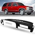 DashSkin Molded Plastic Dash Cover Compatible with 1997-2000 C1500 K1500 Tahoe Suburban Yukon & 1997-2000 Escalade in Black - Made in The USA