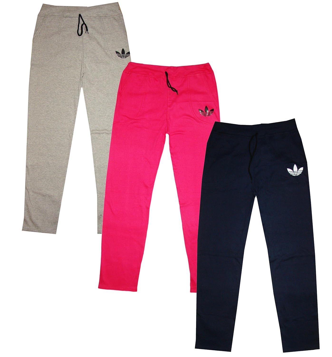 kifayati bazar women's cotton hosiery combo of 3 pyjama (multicolor_free size)