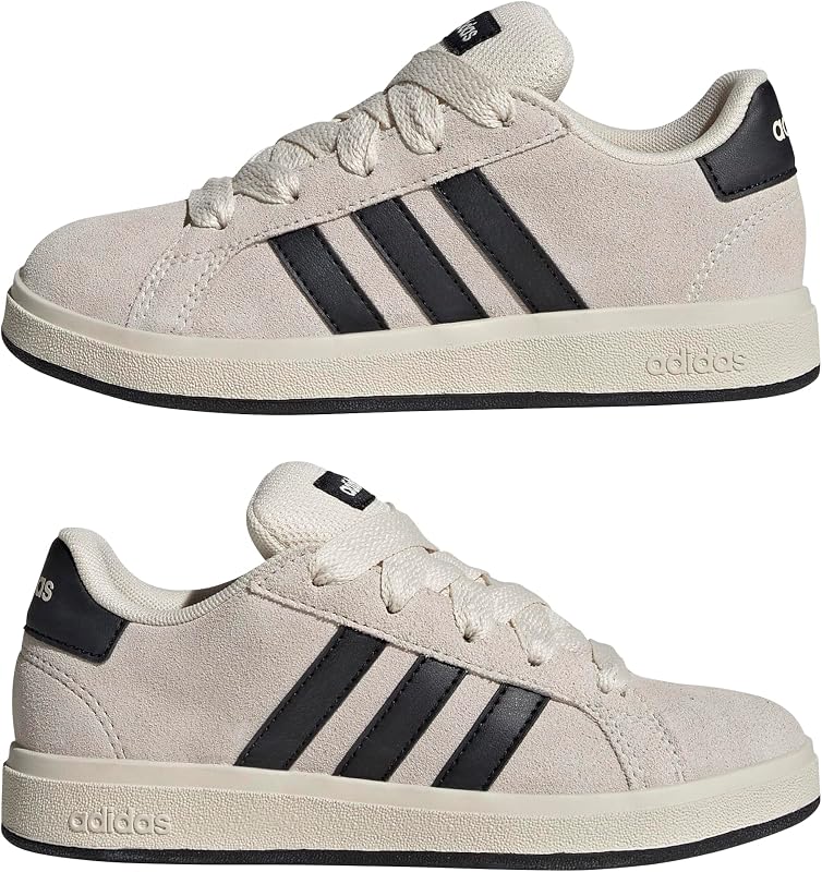 Mixte Enfant Grand Court 00S Kids Shoes, Wonder White/Core Black/Cloud White, 33.5 EU — photo 6 sur 8