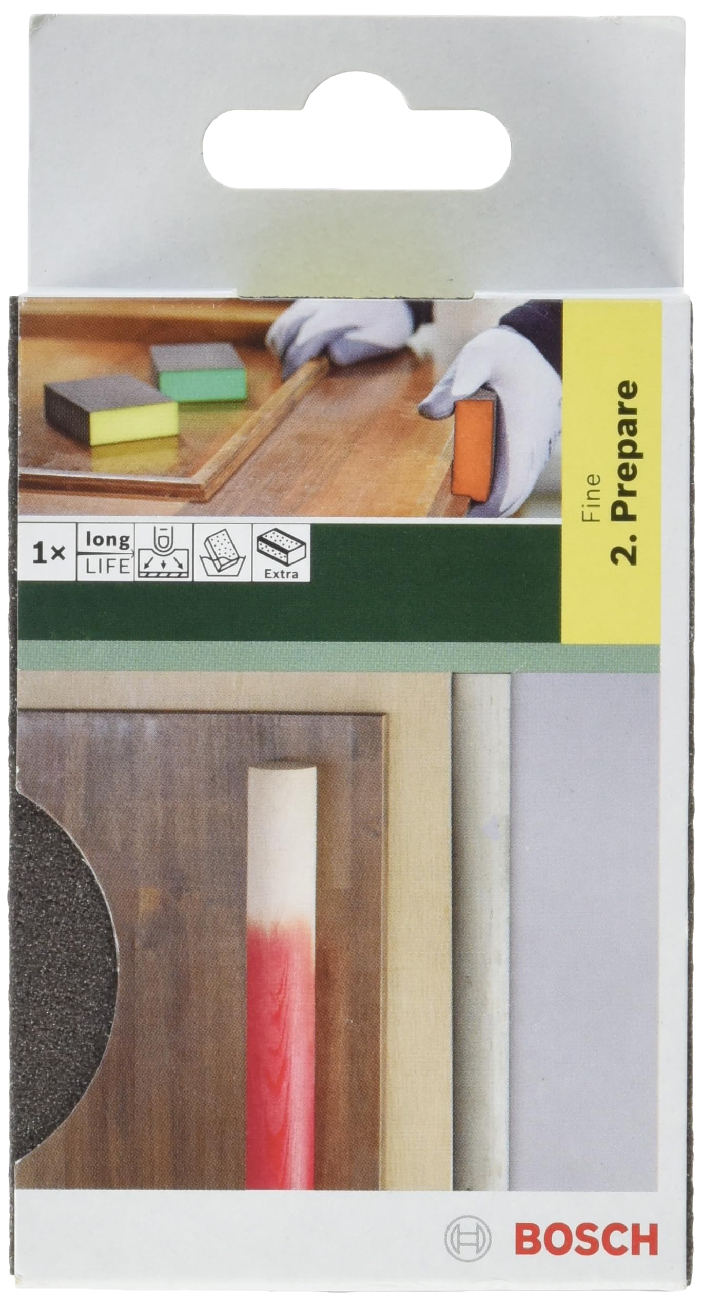 Bosch 2609256347 DIY Contour Sanding Sponge Fine Thread G 100