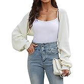 ZUGJAM Women's Cropped Cardigan Bolero Shrug Sweater 2025