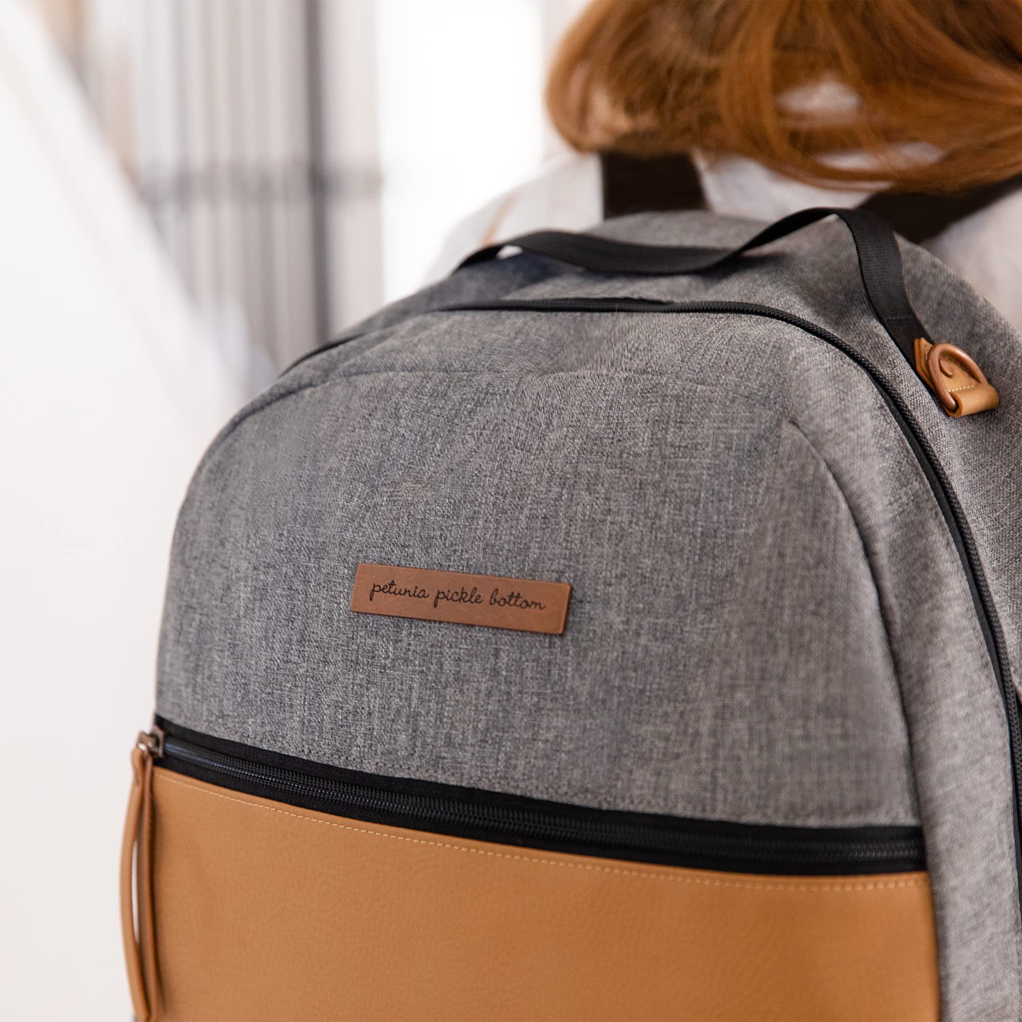 Axis Backpack | Baby Bag | Diaper Bag Backpack | Baby Bottle Bag for Parents | Stylish Baby Bag Organizer| Sophisticated and Spacious Backpack for On The Go Moms | Camel/Graphite