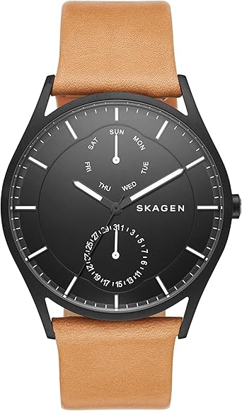 Skagen Reloj Hombre de Analogico con Correa en Cuero SKW6265