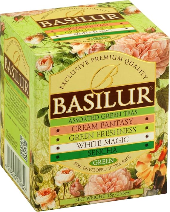 BASILUR TEA Assorted Green Tea Bags (Pack Of 2) 15 Grams Amazon.in