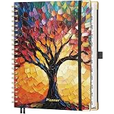 AHGXG Academic Planner 2026-2027, 8.5" x 11", July 2026 - June 2027 | Weekly and Monthly, Hardcover, Spiral-Bound, Calendar, Agenda for Women, Student, School, 12-Month Tabs (Colourful Tree)