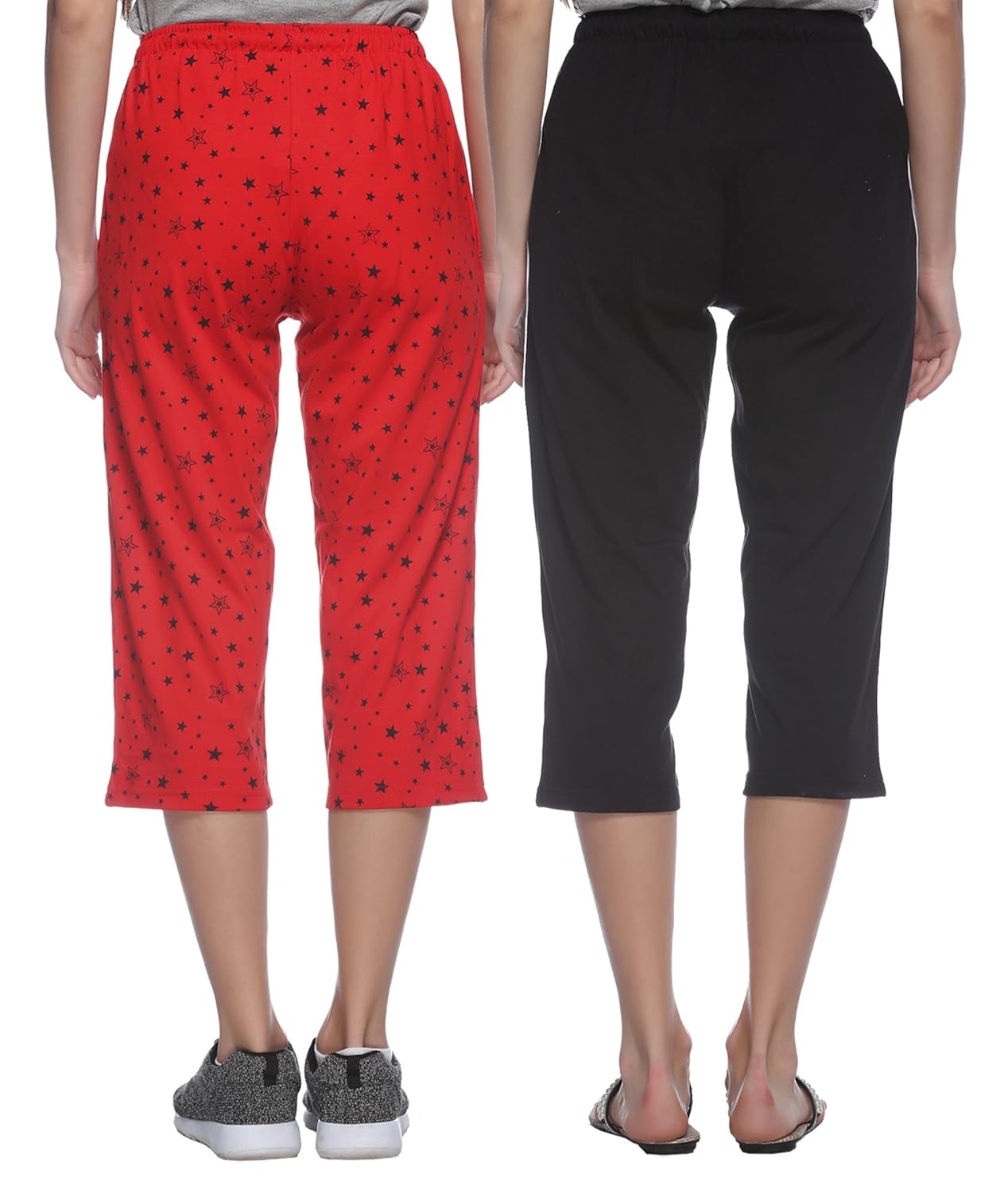 shaun women's cotton capri (pack of 2)