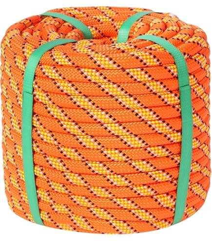 MERIANE 1/2inch 100ft Double Braid Polyester Rope, 48 Strands