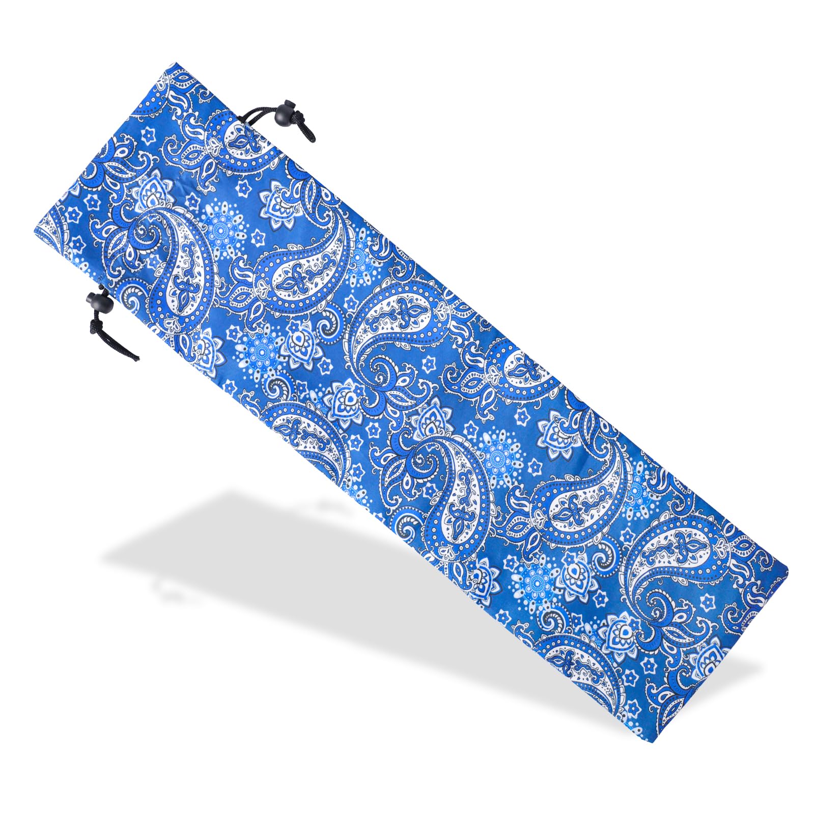 Photo 1 of GUSTARIA Protective Sleeve for Mahjong Racks and Pushers,Blue Printed Mahjong Pusher Drawstring Bag(23.6 Inches)