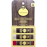 Sun Bum SPF 30 Sunscreen Lip Balm 3 Flavor Variety Pack - Coconut, Banana, Watermelon - Moisturizing Aloe Vera and Vitamin E 