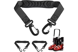 Kasyat Ski Boot Carriers Straps Snowboard Boot Carrier Strap Roller Skate Shoulder Sling Leash Athletic Winter Gear Leash