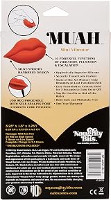 CalExotics Muah Mini Vibrator Red Lip Silicone Handheld Personal Massager view 6