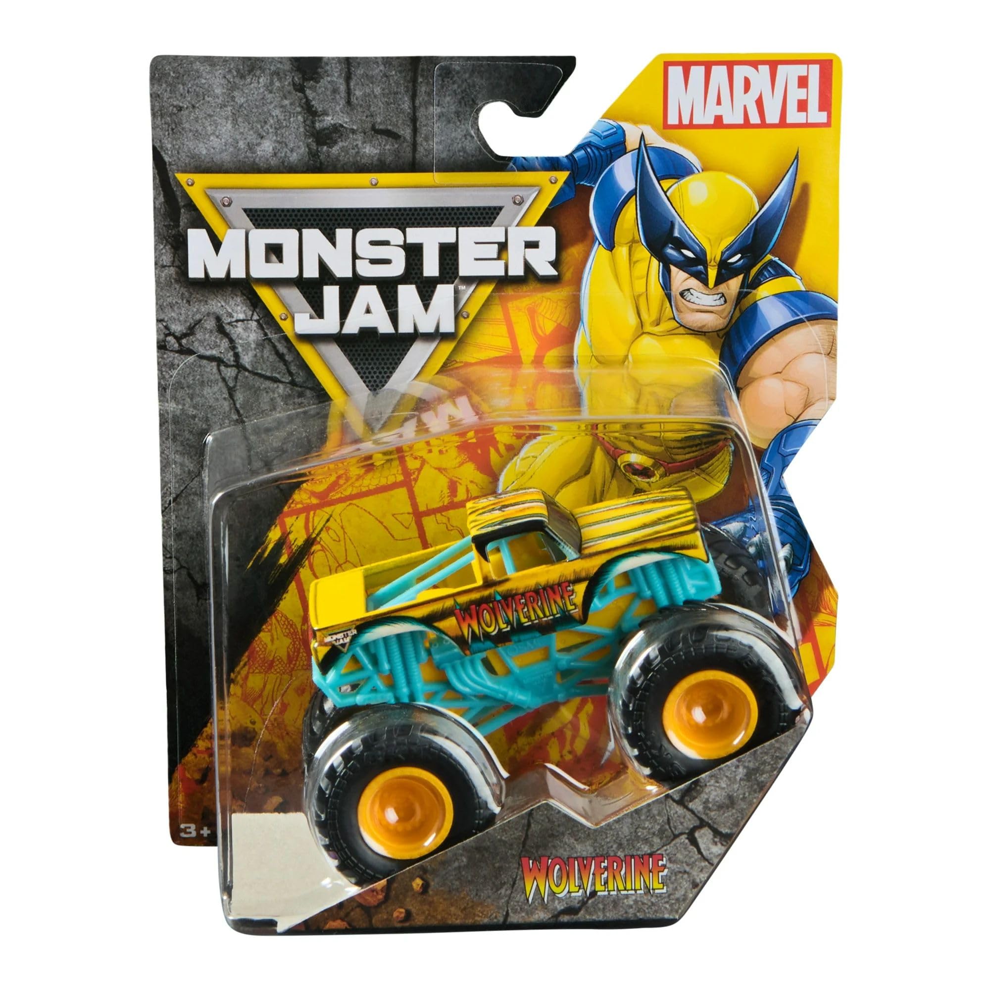 Monster Jam Official Marvel Series 4 Die-Cast 1:64 Scale Wolverine Monster Truck