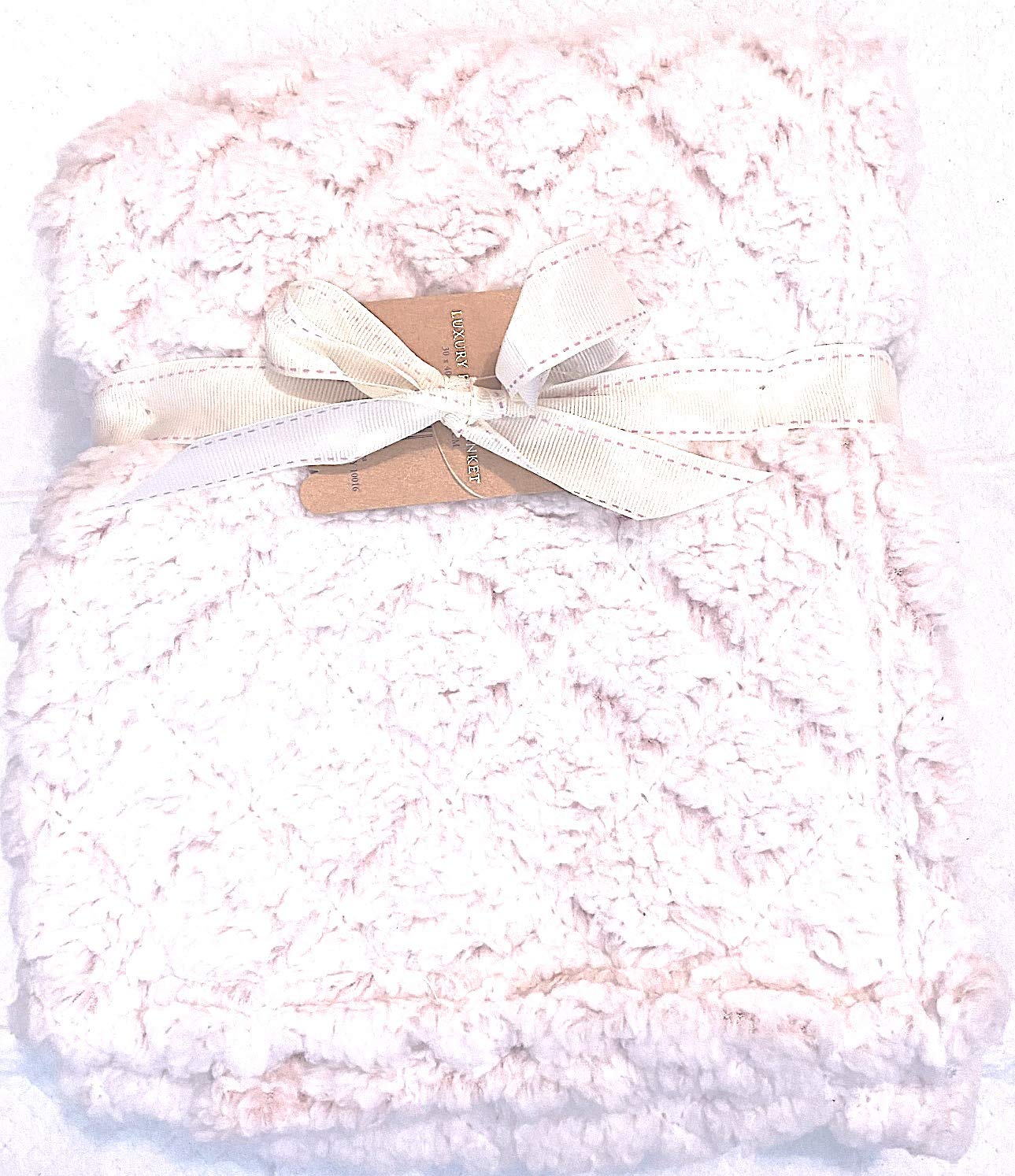 Buy Mon Lapin Luxury Baby Blanket 30" x 40" Light Pink Heather
