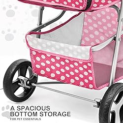 MoNiBloom 3 Wheels Pet Dog Cat Stroller for Small