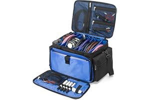 AKOZLIN Cable File Bag with Detachable Dividers for DJ Gear, Sound Instrument Accessories