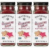 Watkins Red Decorating Sugar, 4.7 Ounce Jar, 3-Pack