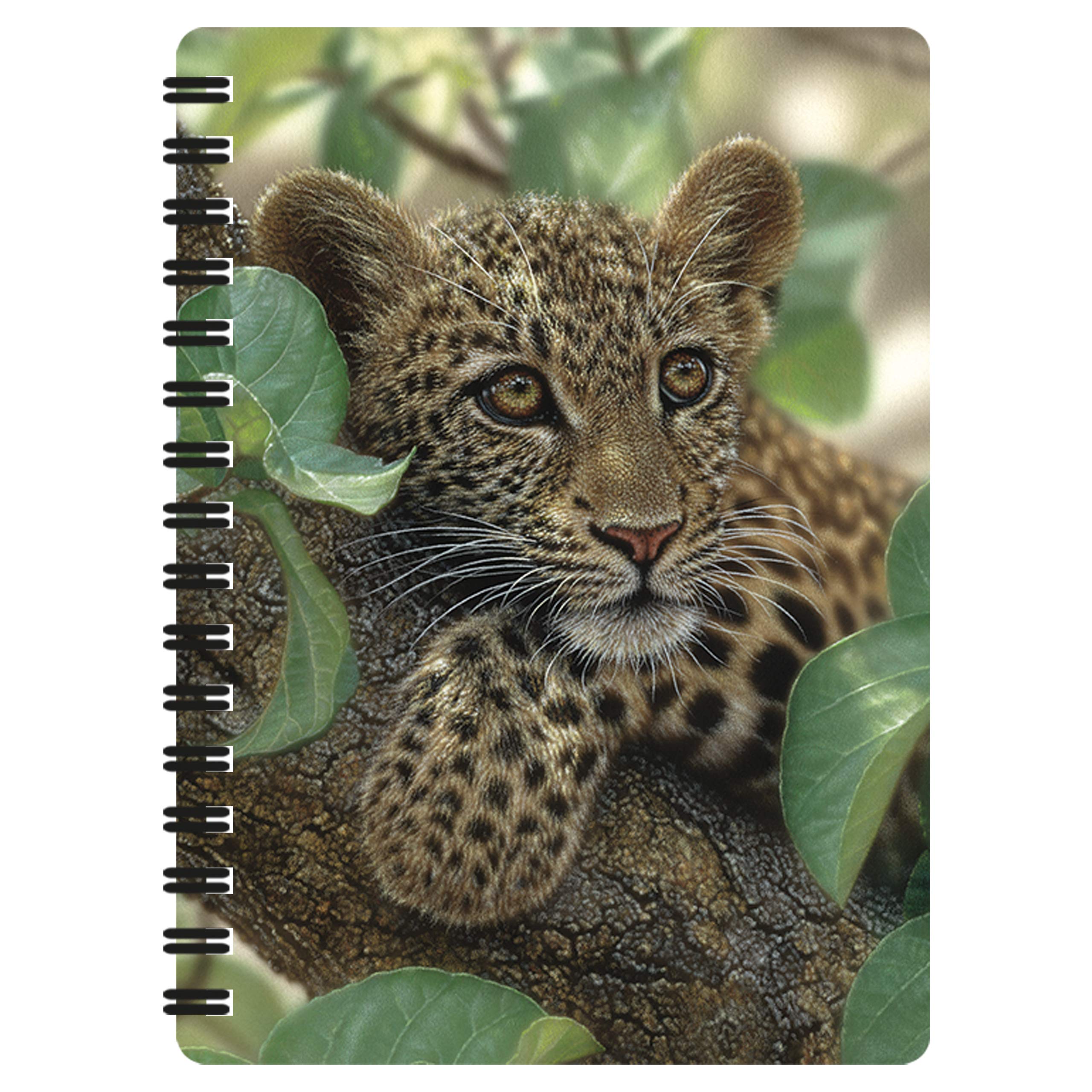 3D LiveLife Jotter - Tree Hugger from Deluxebase. Spiral Bound A6 Notebook with 80 Plain Recycled Pages. Pocket Sized Animal Notepad, Journal or Drawing Book with Cougar Cover