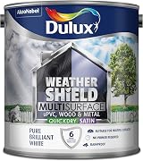 Dulux Weathershield Multi Surface Quick Dry Satin Paint Pure Brilliant White view 2