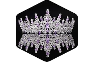 Kamirola Crystal Crowns and Tiaras Headband for Girl or Women Birthday Party Wedding Prom Bridal Halloween Christmas （TR19）
