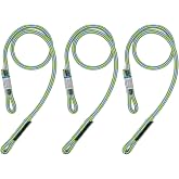 GM CLIMBING 8mm (5/16in) VT Prusik Swen Eye-to-Eye Pre-Sewn Heat Resistant Friction Hitch Cord Kevlar &amp; Polyester 30inch Pack of 3