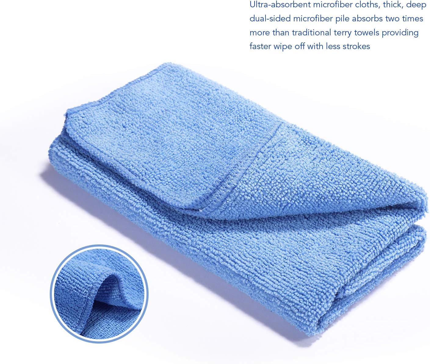 HOUSE DAY Microfiber Car Wash Mitt Scratch Free Auto Deatailing with Microfiber Cleaning Cloth: Automotive